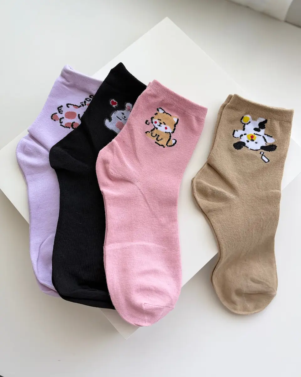 12 PARES DE CALCETINES DE ALGODÓN CON DISEÑO #37 3