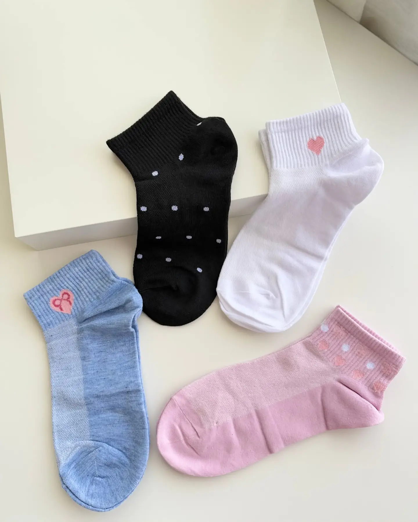 12 PARES DE CALCETINES TOBILLEROS ALTO CON DISEÑOS #39 1