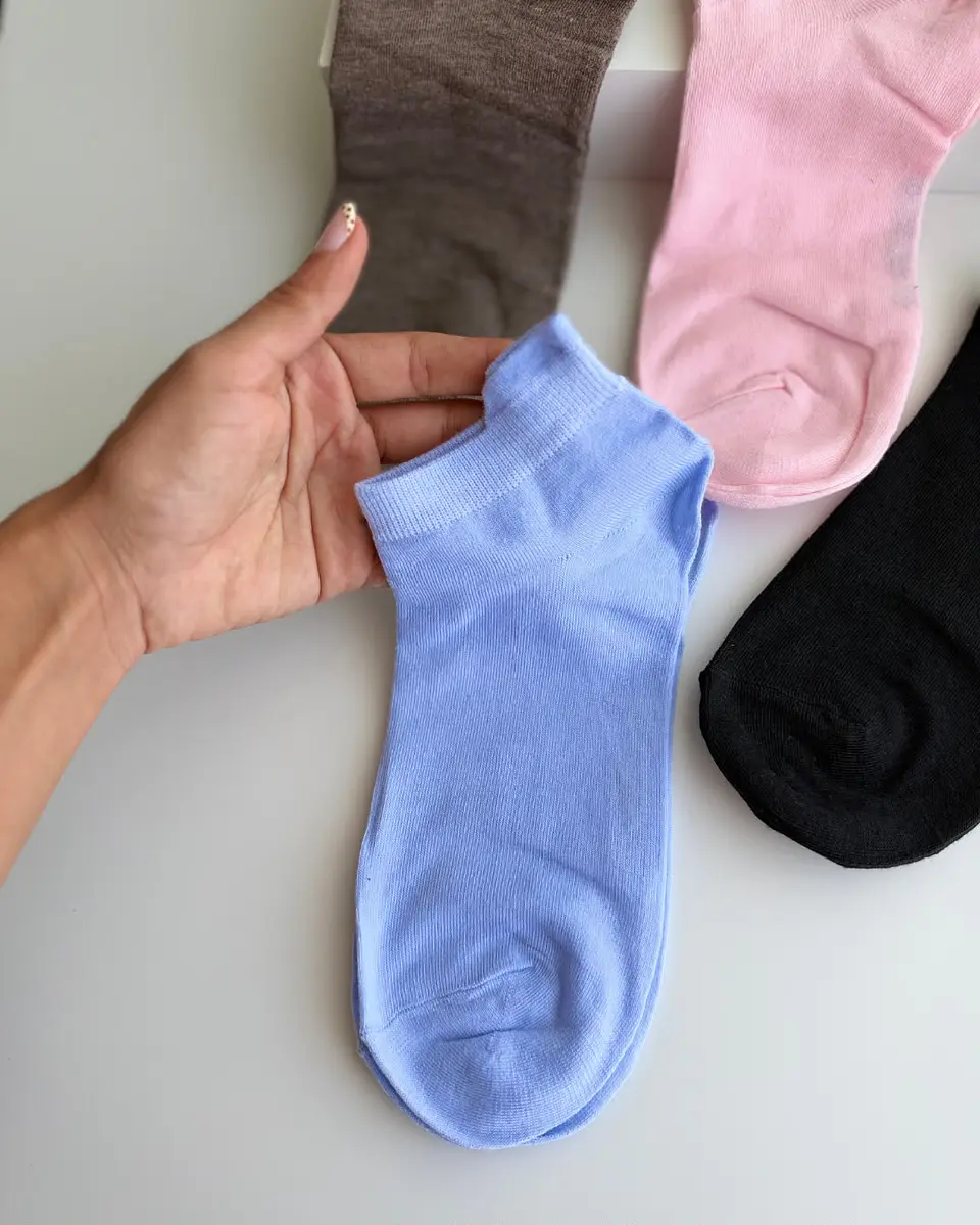 12 PARES DE CALCETINES TOBILLEROS CON REFUERZO #41 5
