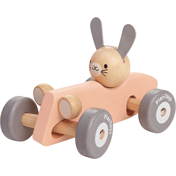 BUNNY RACING CAR PASTEL COLLECTION PLAN TOYS