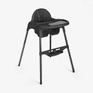 CADEIRA ALTA 2 EM 1 JAMMY BLACK - KIKKABOO