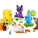 PASTA DE MOLDAR ANIMAIS FOFINHOS - HEY CLAY 