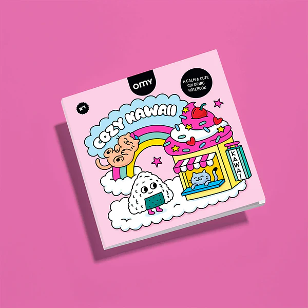 LIVRO COZY ART KAWAII- OMY