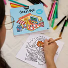 LIVRO COZY ART SUPERMERCADO- OMY