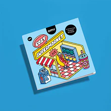 LIVRO COZY ART SUPERMERCADO- OMY