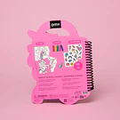 LIVRO C/PINTURAS E AUTOCOLANTES UNICÓRNIO - OMY