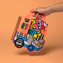 LIVRO C/PINTURAS E AUTOCOLANTES YUMMY- OMY