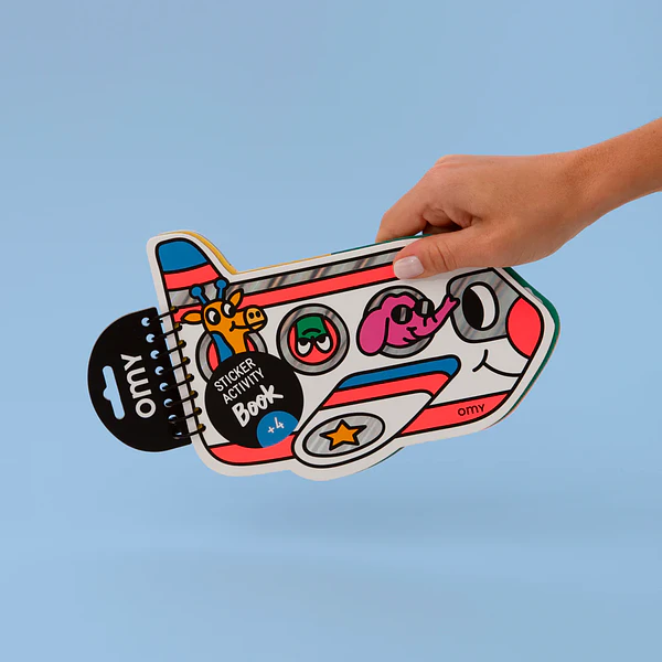 STICKER ACTIVITY NOTEBOOK VROOM - OMY