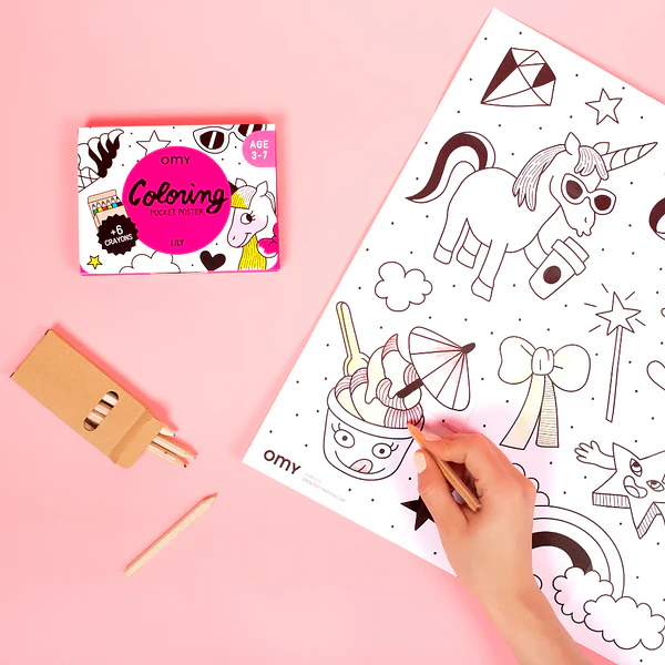 POSTER COLORING UNICÓRNIO-OMY 