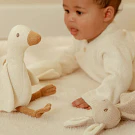 GIFT SET NEWBORN NATURALS EM MALHA- LITTLE DUTCH