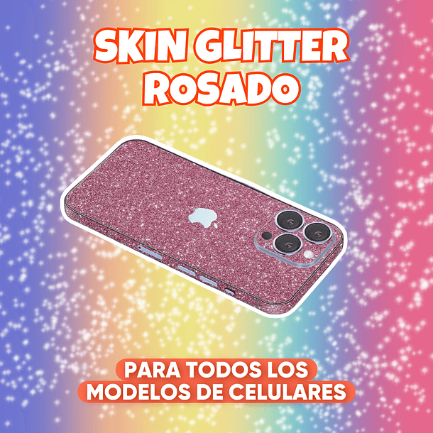 SKIN GLITTER ROSADO