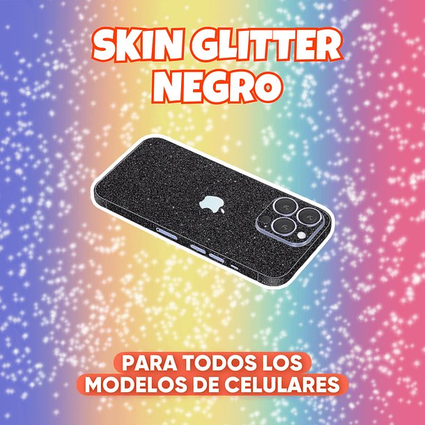 SKIN GLITTER NEGRO