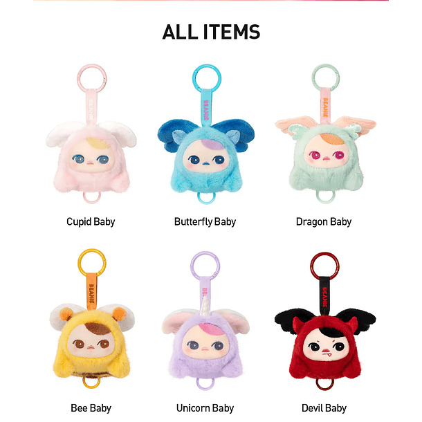 PUCKY - BEANIE FLYING - LLAVERO PELUCHE 5