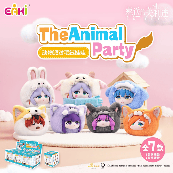 FRIEREN “animal party” - PELUCHE LLAVERO “ - blind box 4