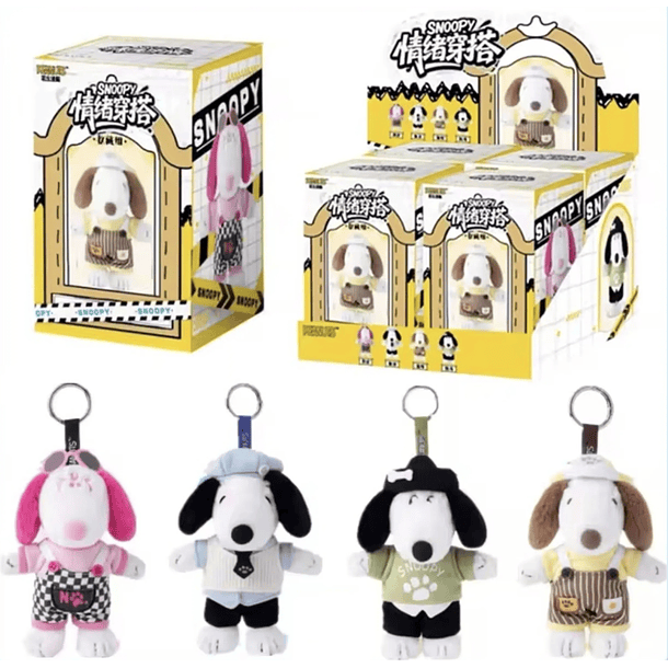 SNOOPY BLIND BOX - DRESS UP - LLAVERO PELUCHE 3