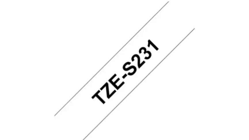 Brother TZeS-231 Pegado Extra Fuerte | Cinta Etiqueta Blanca... 3