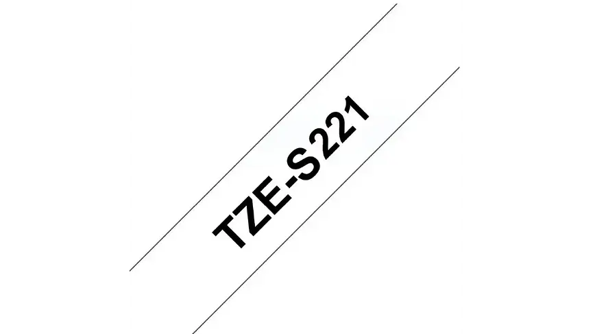 Brother TZeS-221 Pegado Extra Fuerte | Cinta Etiqueta Blanca... 3