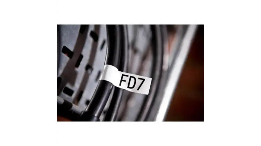 Brother TZe-FX251 | Cinta Etiqueta Blanca - Texto Negro Flexible 2