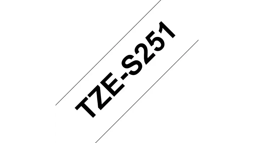 Brother TZeS-251 Pegado Extra Fuerte | Cinta Etiqueta Blanca... 3