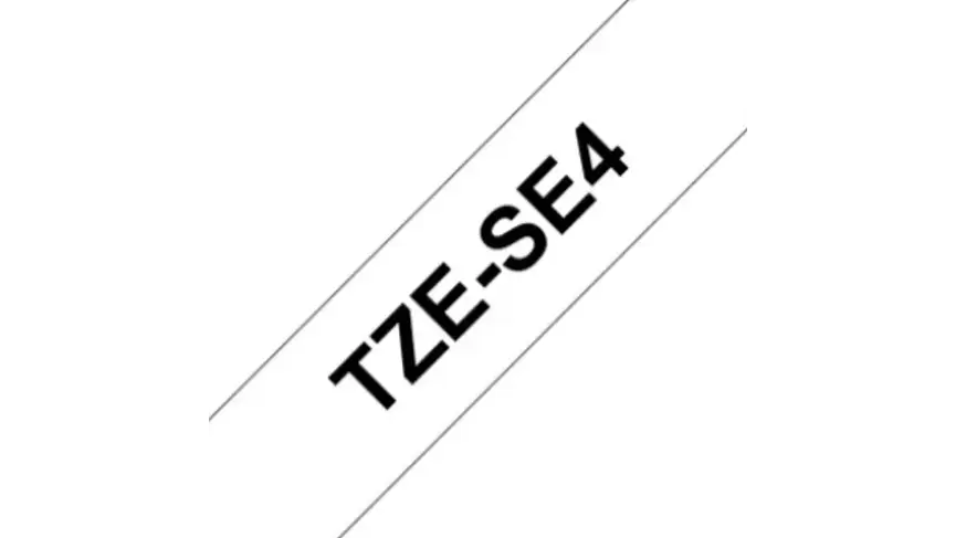 Brother TZe-SE4 | Cinta Etiqueta de Seguridad Blanca - Texto N... 3