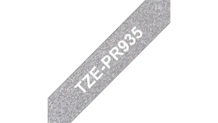 Brother TZe-PR935 | Cinta Etiqueta Premium Plata - Texto Blanco 3