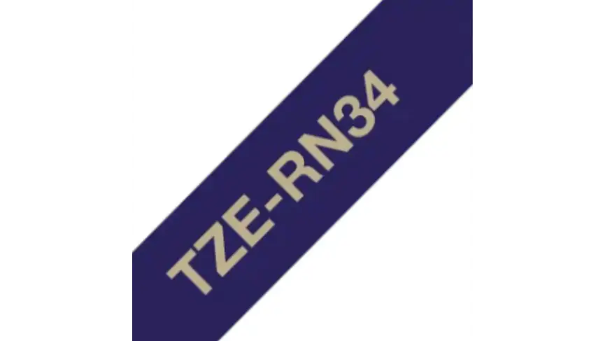 Brother TZe-RN34 | Cinta Satinada no Adhesiva Azul Marino - Te... 3