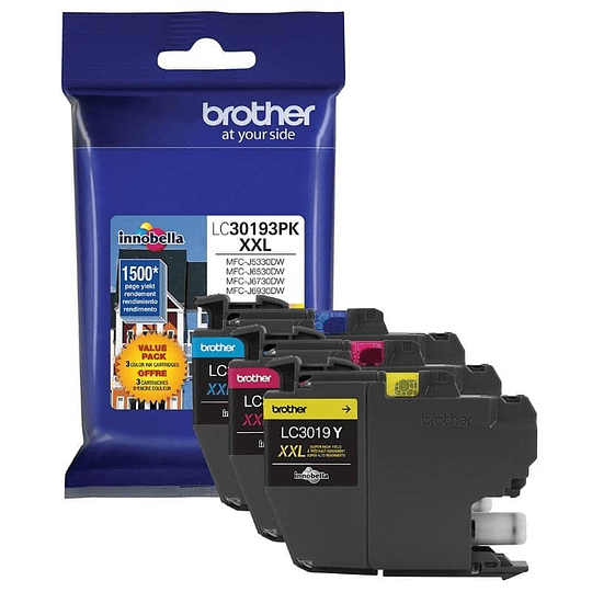 Brother LC-3019 XXL Pack de 3 Colores | Tinta Original