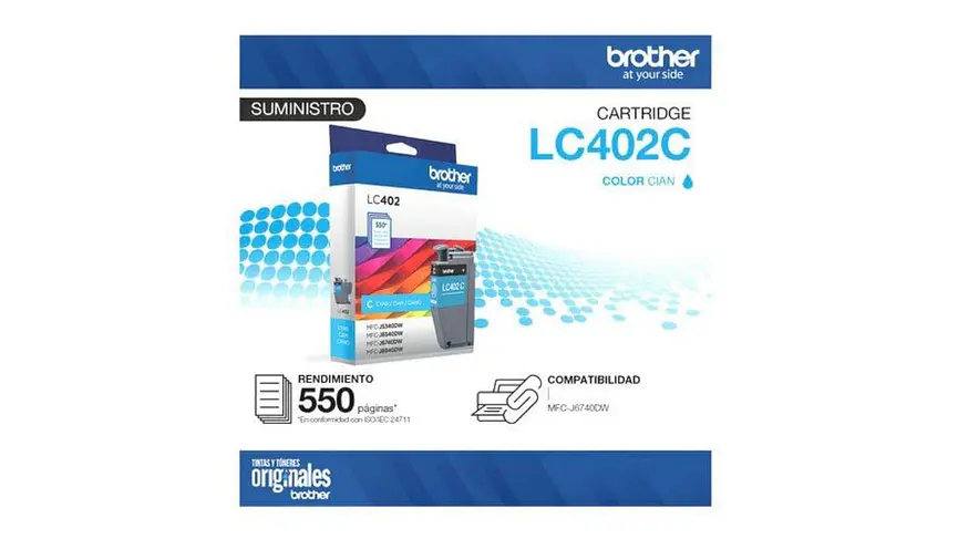 Brother LC402C Cyan | Tinta Original 2
