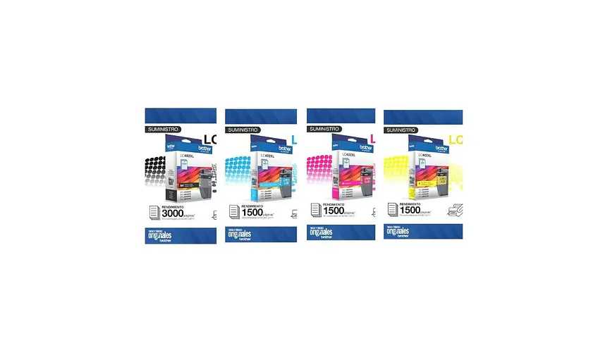 Brother LC402 XL Pack de 4 Colores | Alto Rendimiento 2