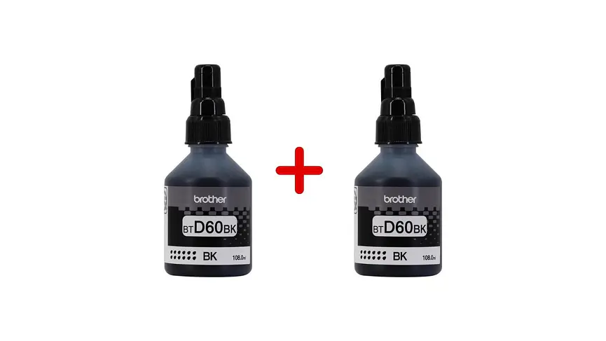 Pack 2 x Brother BT-D60 Black | Tinta Original 2