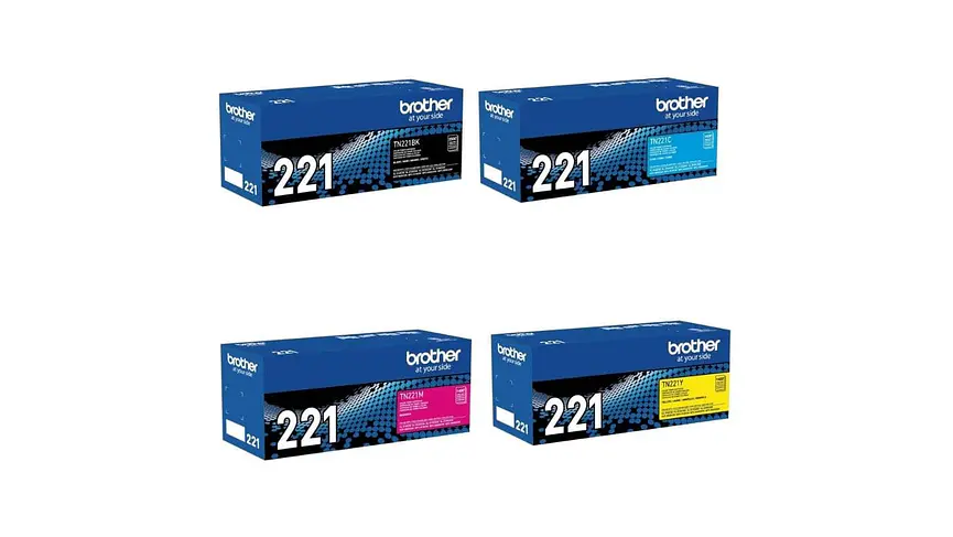 Pack 4 Colores Brother TN-221 Negro + Cyan + Magenta + Amarill... 1