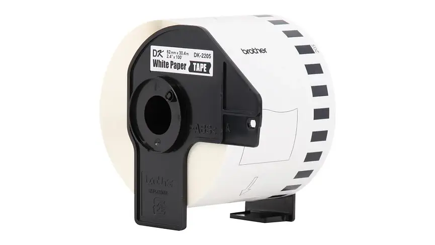 Pack 2 x Brother DK-2205 | Cinta Etiqueta Blanca - Texto Negro 2