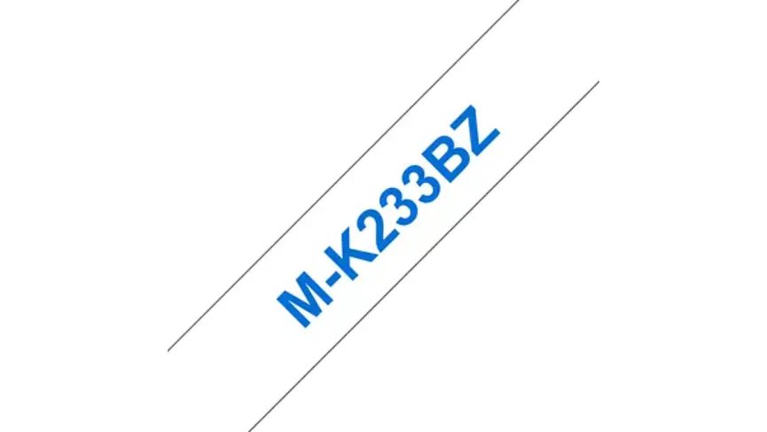 Brother MK233BZ | Cinta Etiqueta Blanco - Texto Azul 2