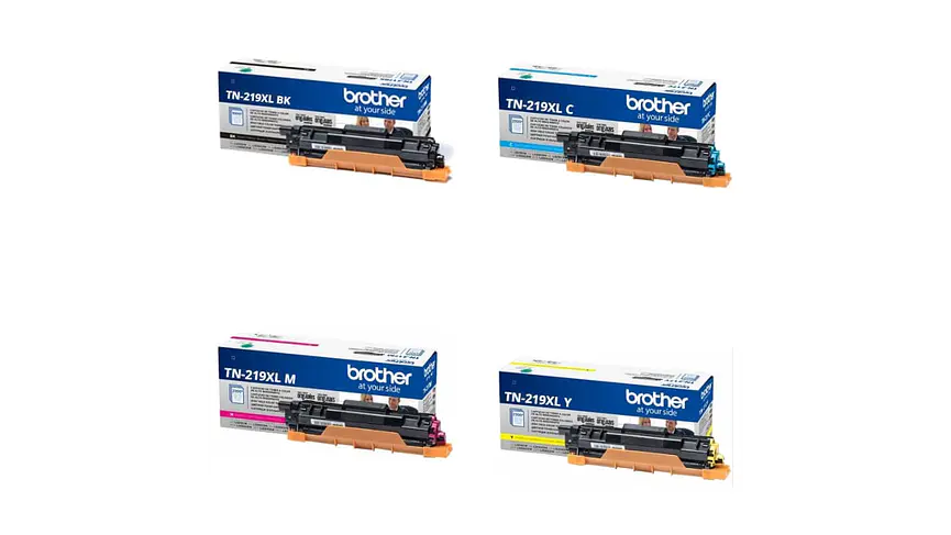 Pack 4 Colores Brother TN-219XL Negro + Cyan + Magenta + Amarillo | Toner Original 1