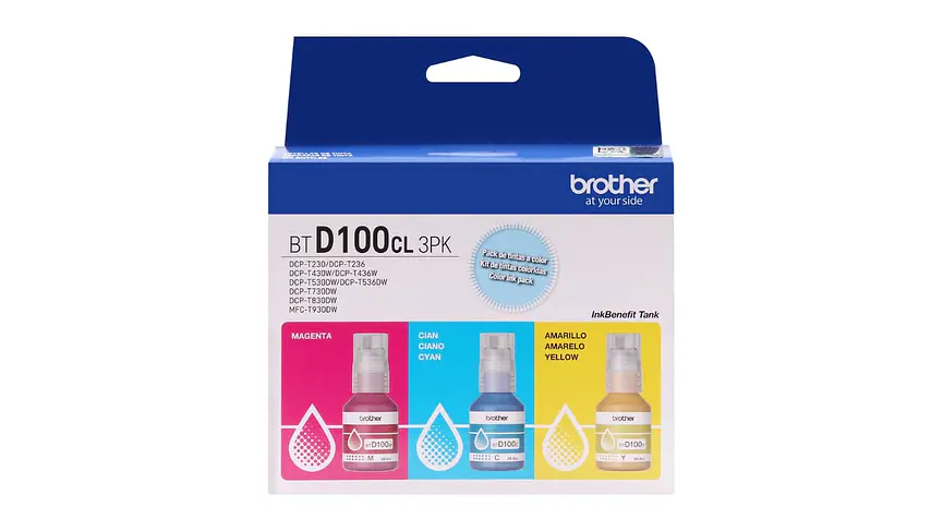 Brother Pack de 3 Colores BTD100 | Tinta Original 2