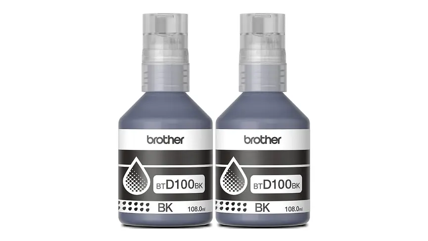 Pack 2 x Brother BTD100BK Black | Tinta Original 3