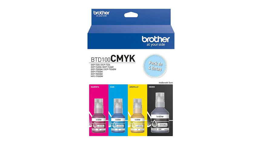 Brother Pack 4 Colores BTD100 C/M/Y/BK | Tinta Original 2