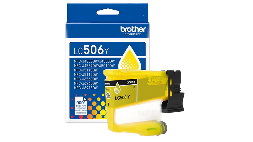 Brother LC506 Amarillo| Tinta Original 1