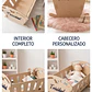 Cuna Mecedora para Muñecas Personalizada - Miniatura 2