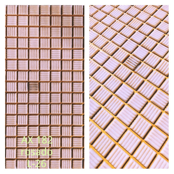 Mosaicos linea lisa 225 unidades gr L26 ax182 rosa