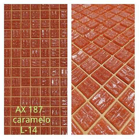 Mosaico línea lisa 225 unidades caramelo L14