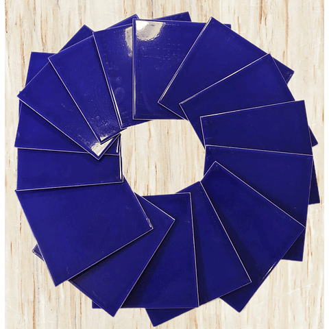 Pack de 40 azulejos azul 15*15 Cms 