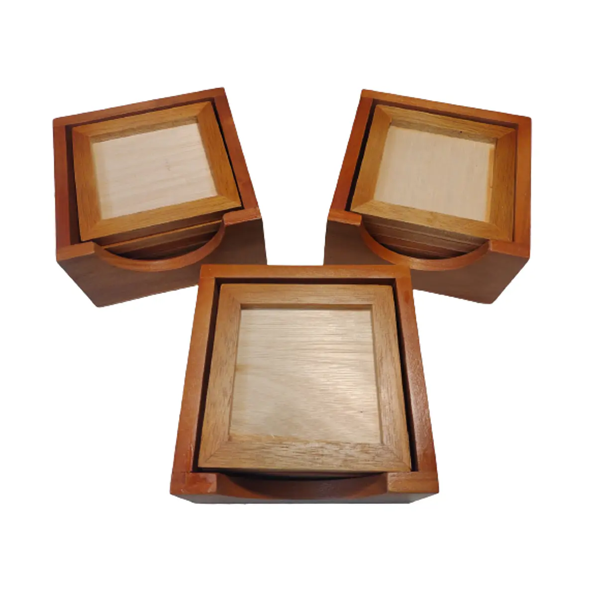 4 Posavasos De Bambú De Mosaico Para Manualidades, Bandejas De Base En Blanco, Posavasos Para Beber, Posavasos Para Plantas, Placa De Arte, Suministros De Mosaico De Bricolaje (gato