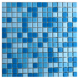 Revestimiento mosaico vítreo piscina mezcla celeste 001 