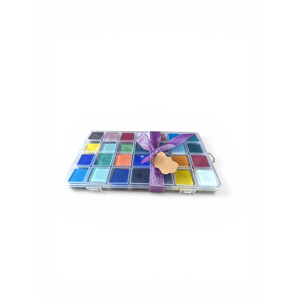 Cajita para regalo  112 cristales distintos colores 2.5 cm cada uno  2