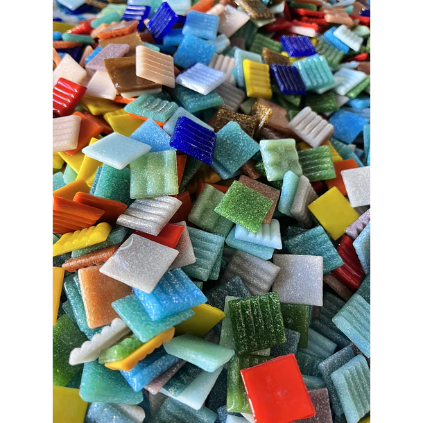 Surtidos de venecitas, teselas, mosaicos de colores 100 unidades 2