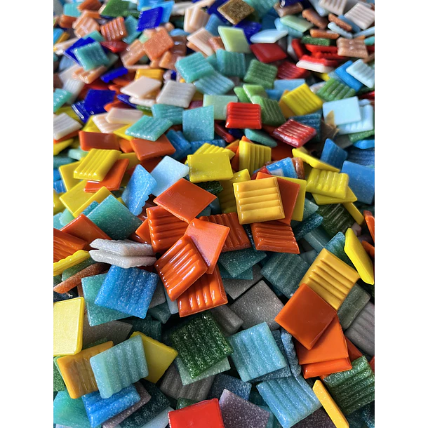 Surtidos de venecitas, teselas, mosaicos de colores 100 unidades 3