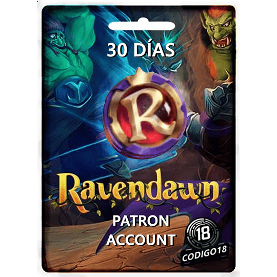 Patron Account 30 días-Ravendawn