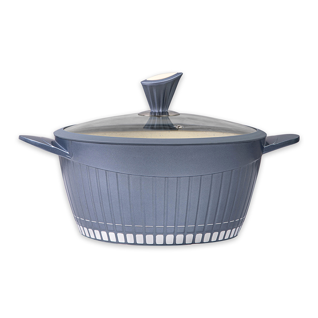 Olla Die Cast con Fondo Marmolado (6 Litros) DOTS – Línea Di Burano 3