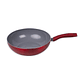 Wok Acero Inoxidable Doral Montecarlo Rojo 26 cm - Miniatura 1